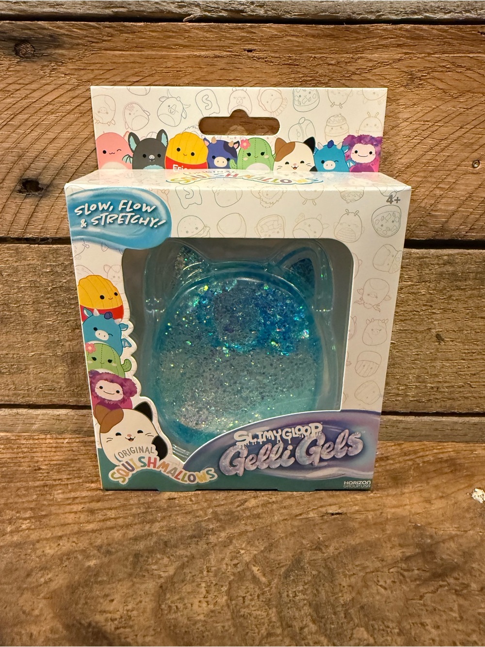 Squishmallows Blue Glitter Slimy Gloop Gelli Gels
